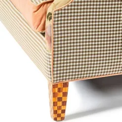 MacKenzie-Childs Field Study Floral  Gingham Sofa< Living Room