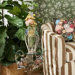MacKenzie-Childs Field Study Large Beaded Flower Vase< Room Accents