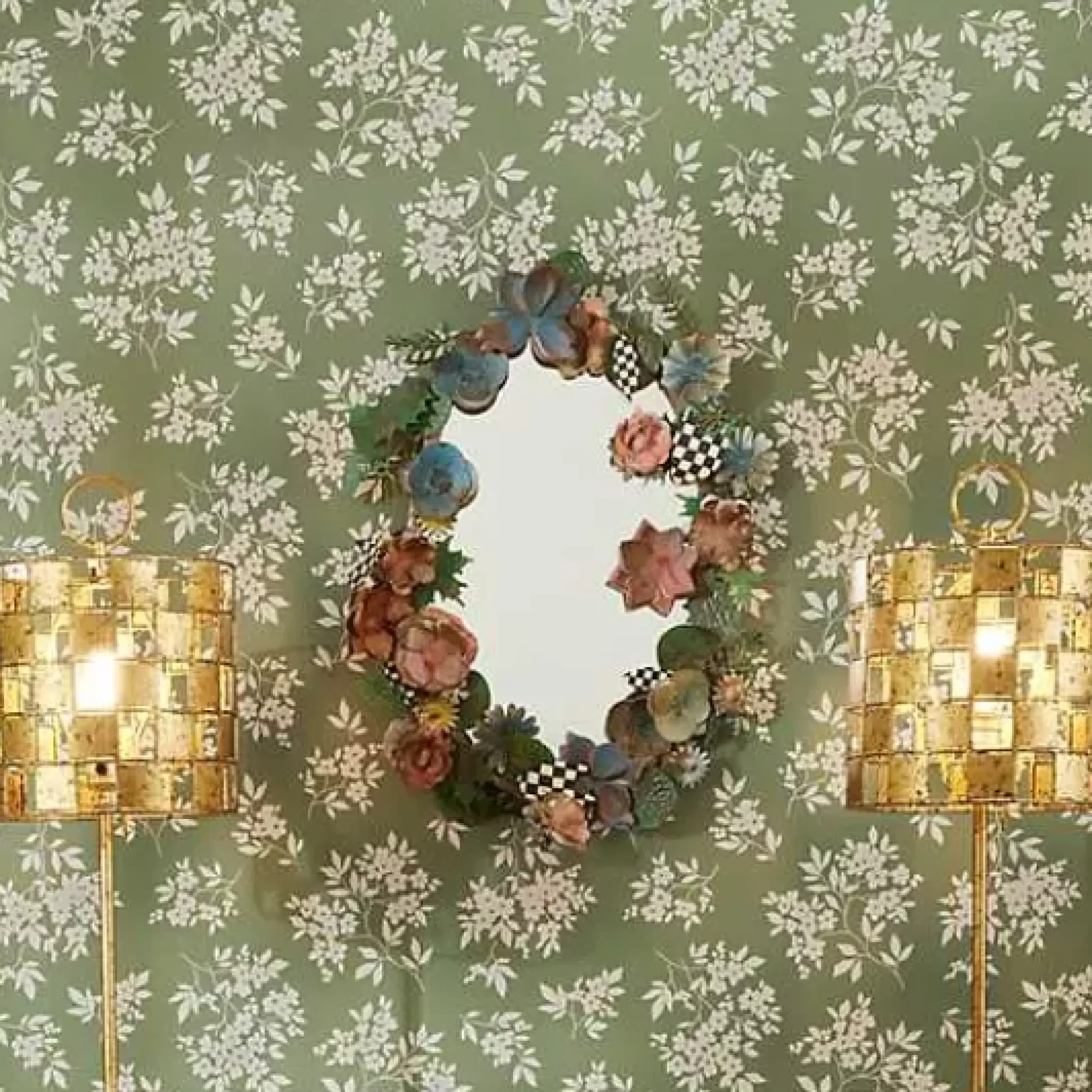 MacKenzie-Childs Field Study Oval Wall Mirror< Room Accents