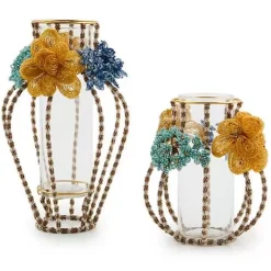MacKenzie-Childs Field Study Small Beaded Flower Vase< Room Accents|Fall Entertaining