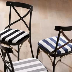 MacKenzie-Childs Flatiron Black Stripe Dining Chair< Dining Room & Kitchen
