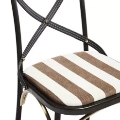 MacKenzie-Childs Flatiron Brown Stripe Dining Chair< Dining Room & Kitchen