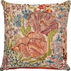 MacKenzie-Childs Flower Field Throw Pillow< Pillows, Throws, & Cushions