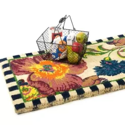 MacKenzie-Childs Flower Market Double Door Entrance Mat< Outdoor|Rugs