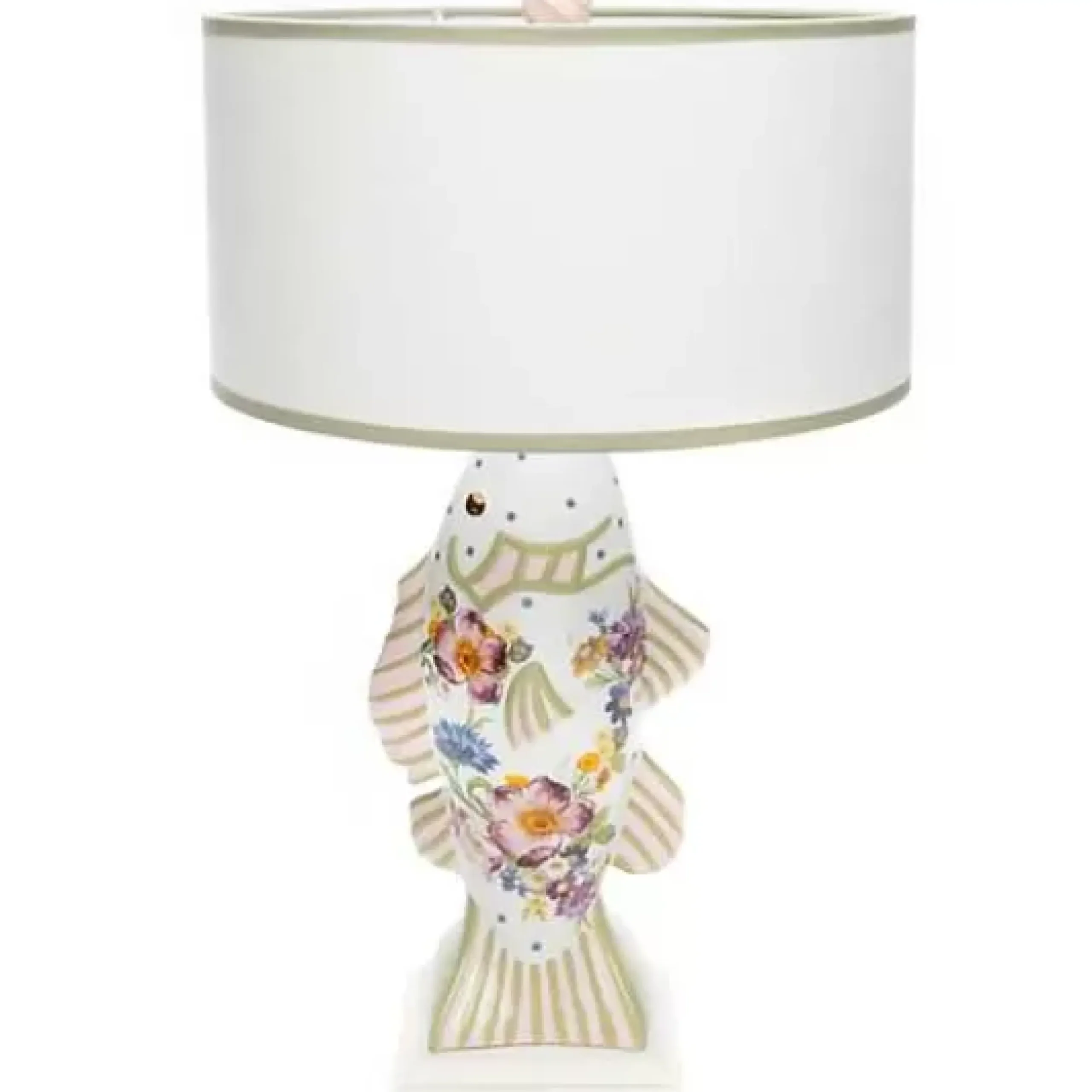 MacKenzie-Childs Flower Market Fish Table Lamp< Lighting