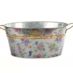 MacKenzie-Childs Flower Market Galvanized Beverage Bucket< Outdoor|Bar Entertaining
