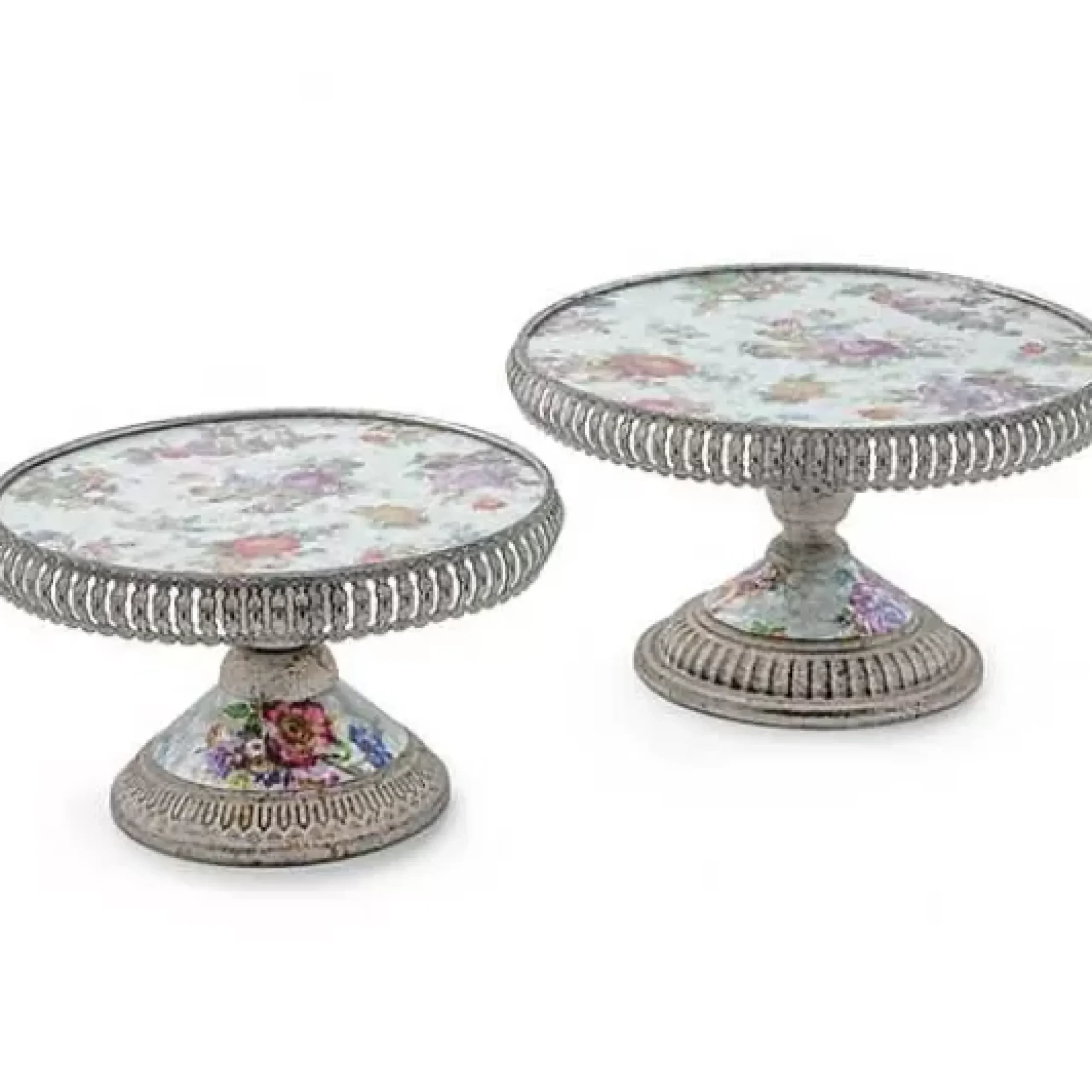 MacKenzie-Childs Flower Market Plant Stands, Set of 2< Spring|Greenery & Florals