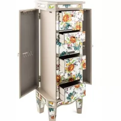 MacKenzie-Childs Flower Market Reflections Standing Jewelry Armoire< Storage Furniture|Room Accents