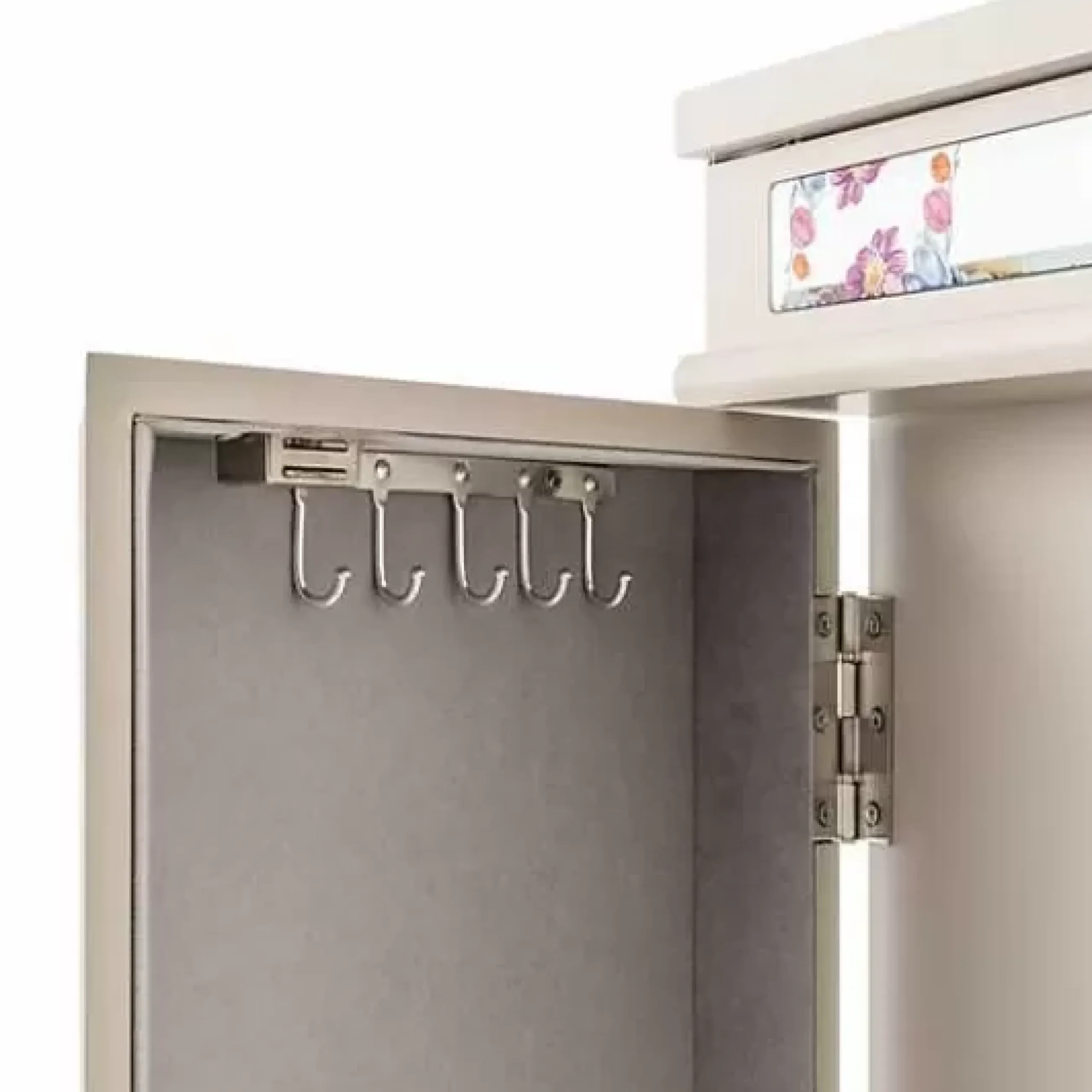 MacKenzie-Childs Flower Market Reflections Standing Jewelry Armoire< Storage Furniture|Room Accents