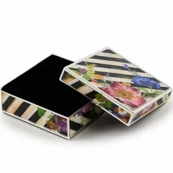 MacKenzie-Childs Flower Market Silver Plated Trinket Box< Room Accents