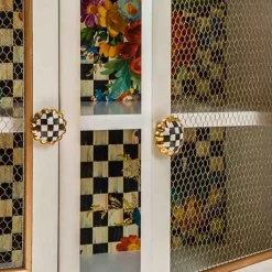 MacKenzie-Childs Flower Market Small Cabinet< Living Room