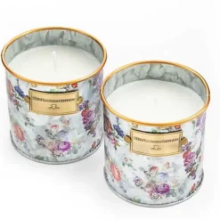 MacKenzie-Childs Flower Market Small Citronella Candles, Set of 2< Candles & Fragrances|Outdoor