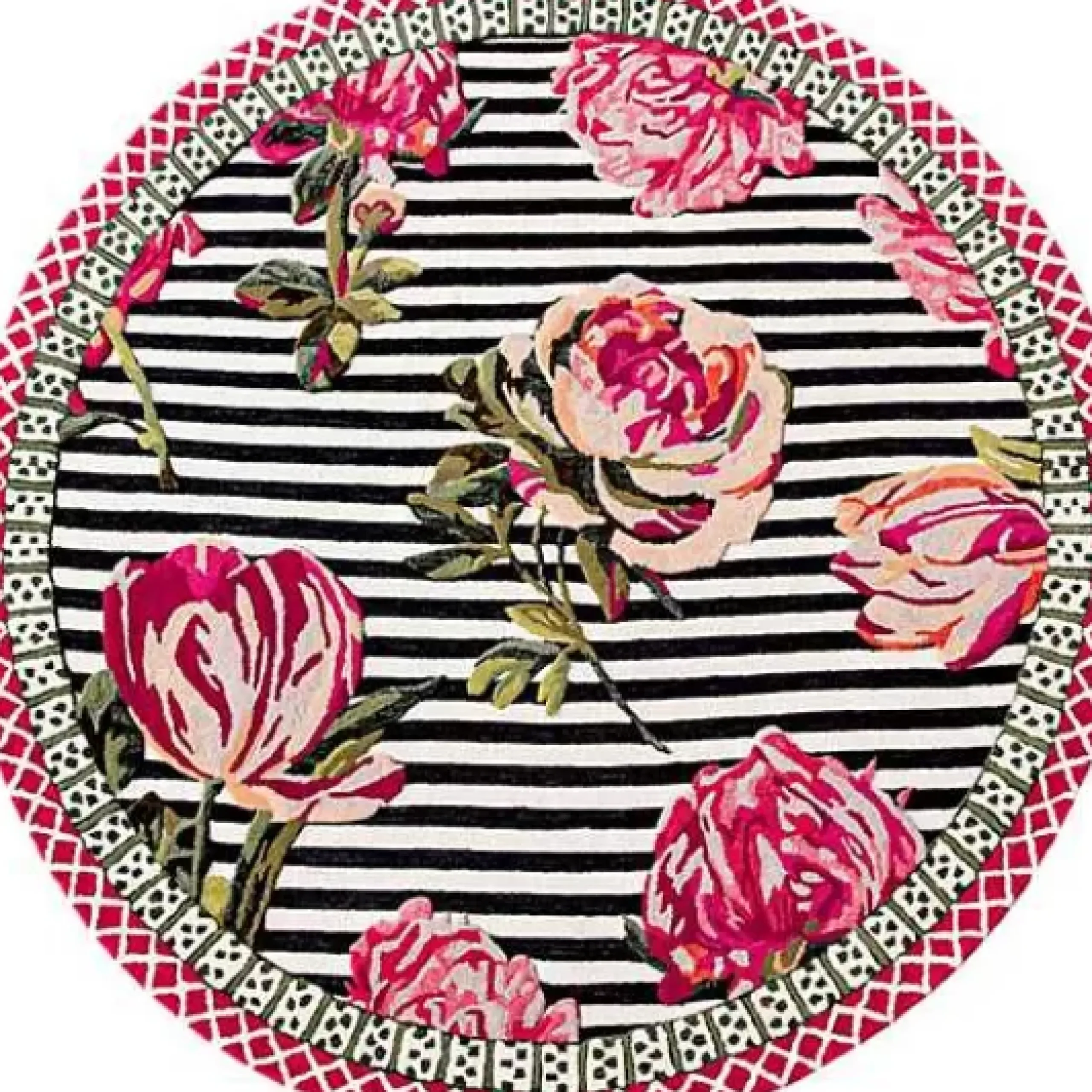 MacKenzie-Childs Flower Show 6' Round Rug< Spring|Rugs