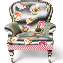 MacKenzie-Childs Flower Show Accent Chair< Living Room
