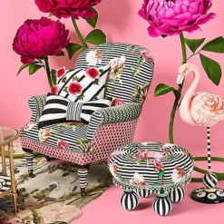 MacKenzie-Childs Flower Show Accent Chair< Living Room