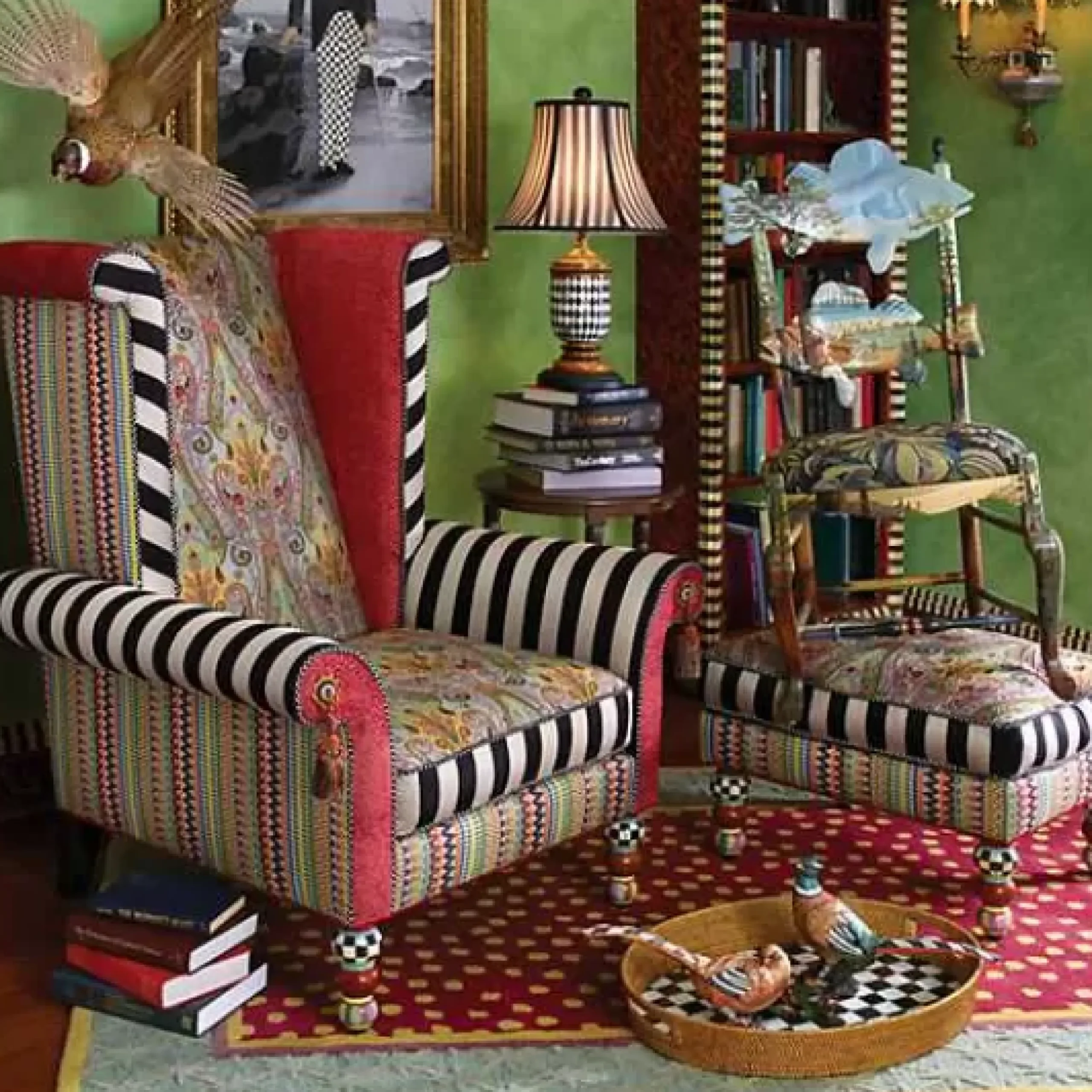 MacKenzie-Childs Forest Fish Chair< Dining Room & Kitchen