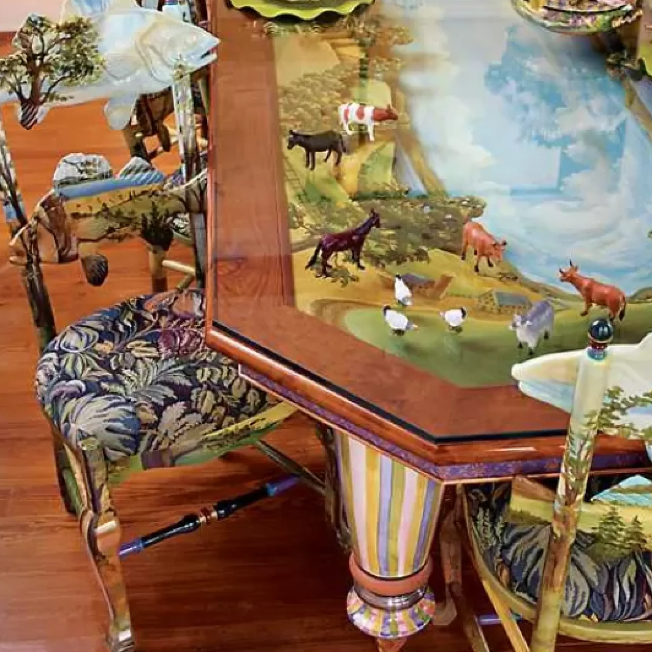 MacKenzie-Childs Forest Fish Chair< Dining Room & Kitchen