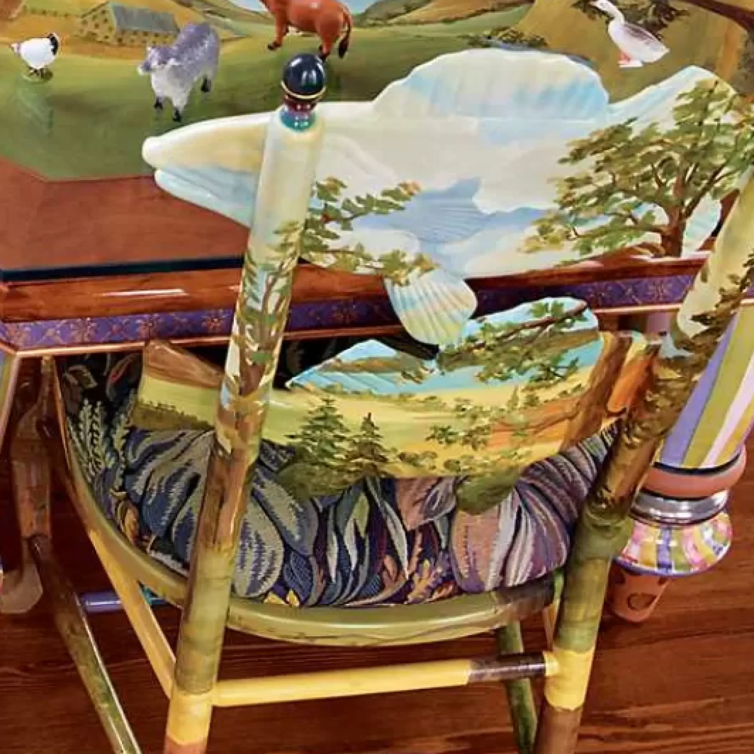 MacKenzie-Childs Forest Fish Chair< Dining Room & Kitchen