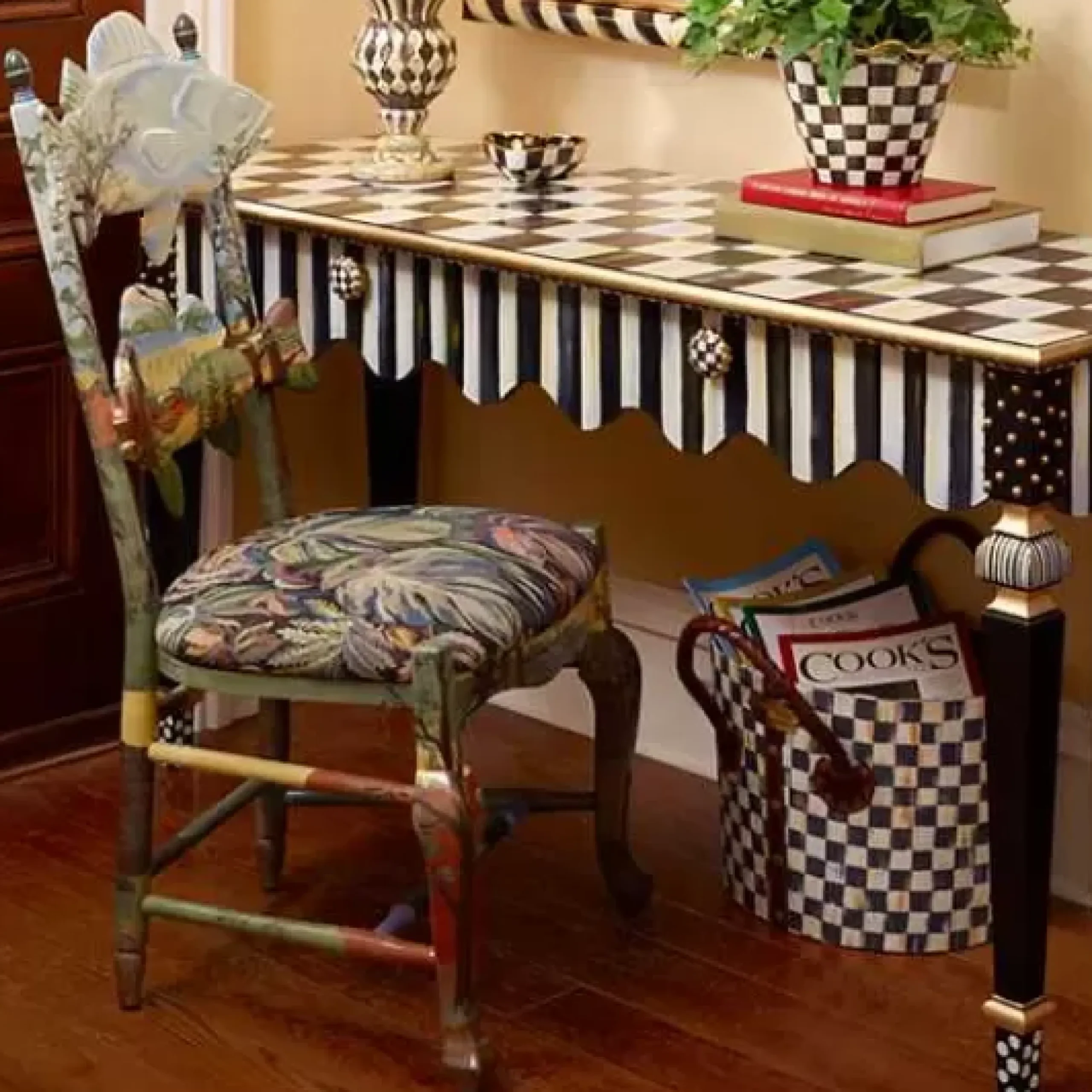 MacKenzie-Childs Forest Fish Chair< Dining Room & Kitchen