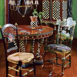 MacKenzie-Childs Foxtrot Bar Cabinet< Storage Furniture|Dining Room & Kitchen