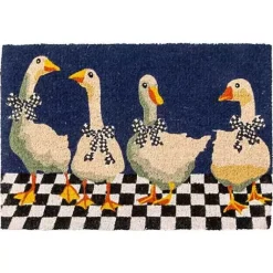 MacKenzie-Childs Gaggle of Geese Entrance Mat< Easter|Spring