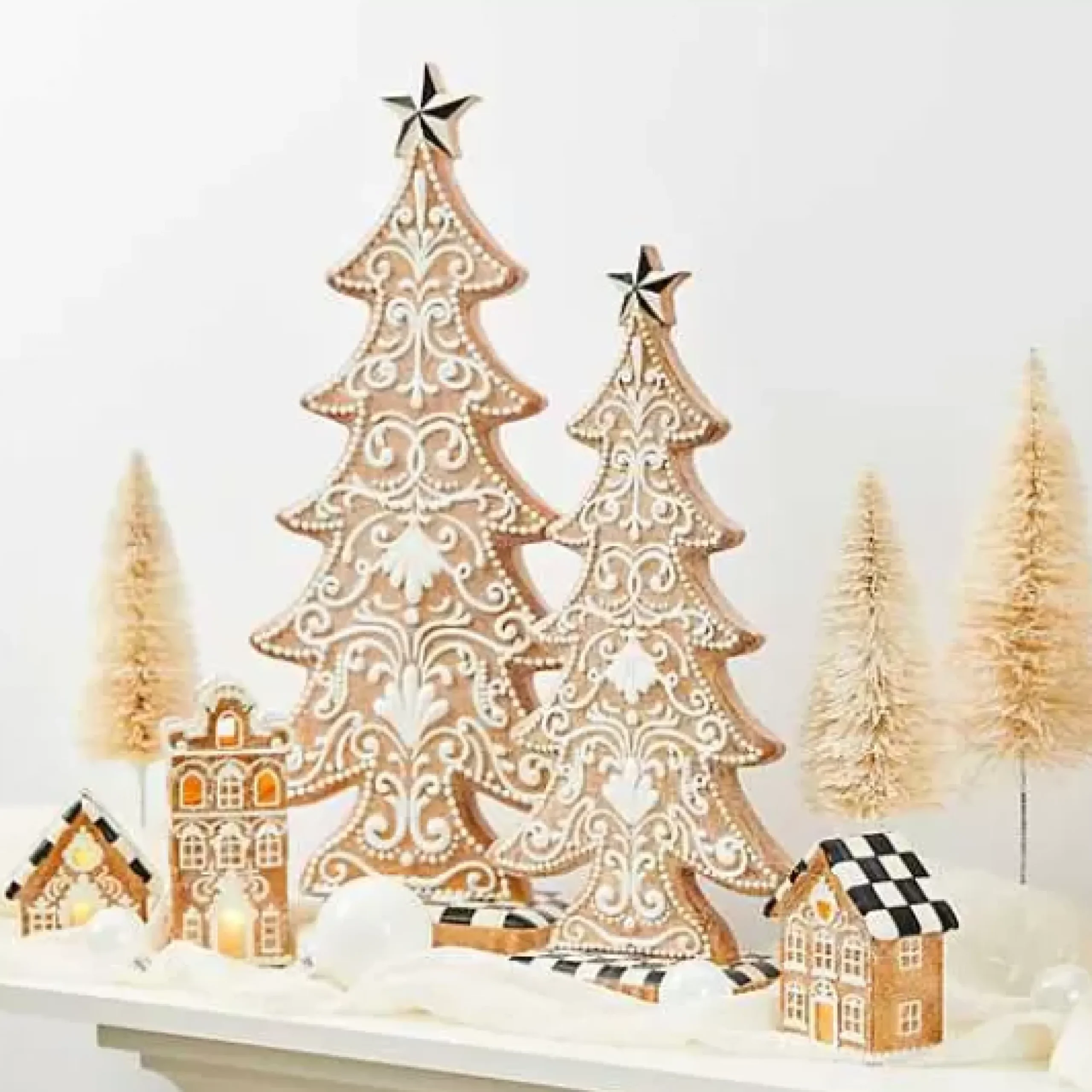 MacKenzie-Childs Gingerbread Cookie Small Tree< Holiday|Room Accents