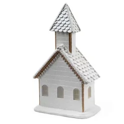 MacKenzie-Childs Gingerbread Illuminated Church< Holiday|Room Accents