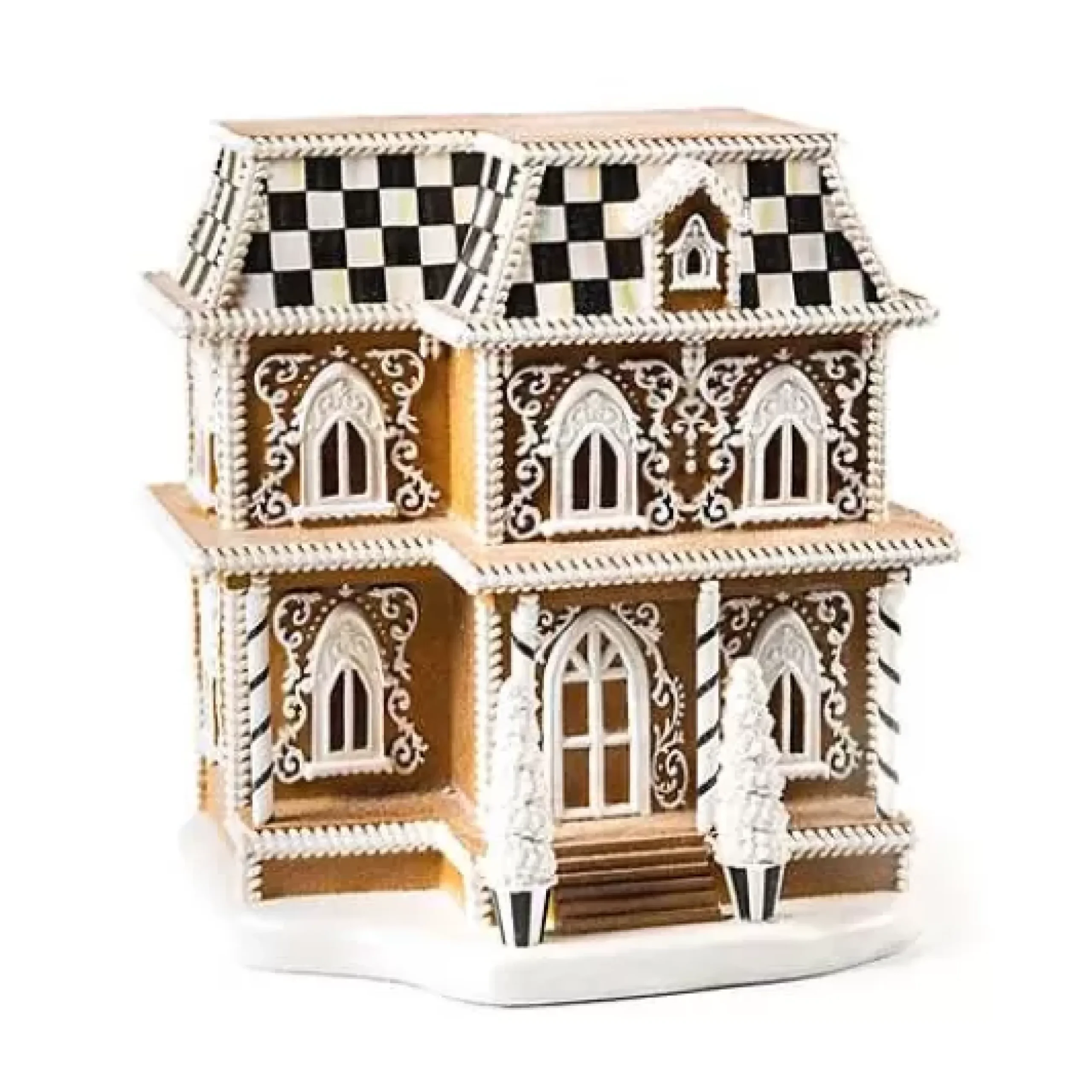 MacKenzie-Childs Gingerbread Illuminated House< Holiday|Room Accents