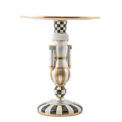 MacKenzie-Childs Glam Up Buckingham Nutcracker Pedestal Platter< Holiday|Serveware