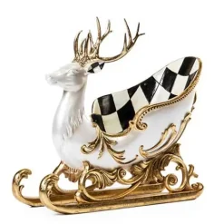 MacKenzie-Childs Glam Up Deer Sleigh< Holiday|Room Accents