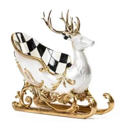MacKenzie-Childs Glam Up Deer Sleigh< Holiday|Room Accents