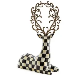 MacKenzie-Childs Glam Up Resting Deer< Holiday|Room Accents