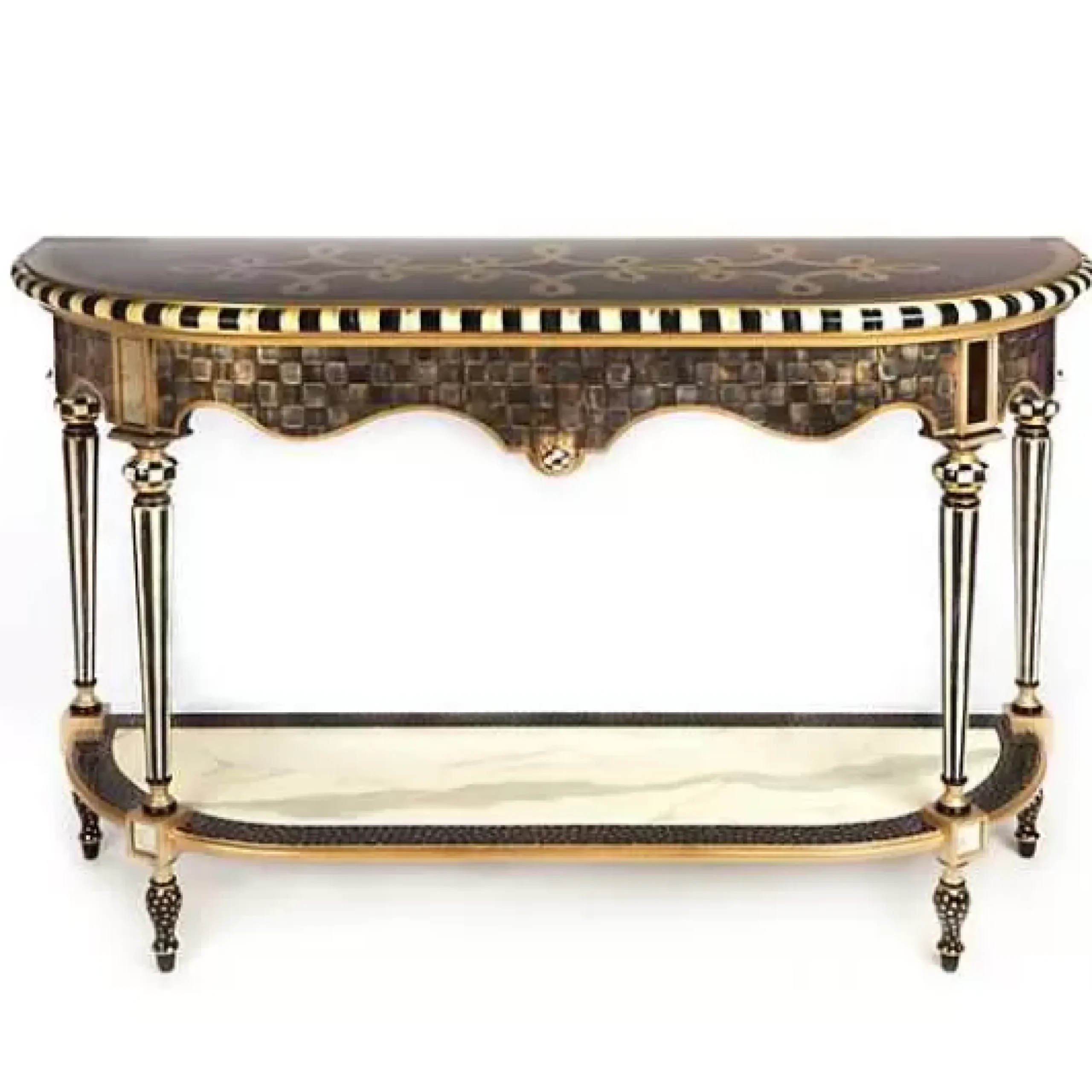 MacKenzie-Childs Golden Hour Cocktail Console Table< Entryway Furniture|Living Room
