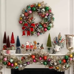 MacKenzie-Childs Granny Kitsch Bottle Brush Gift Trees, Set of 5< Holiday|Decor Sets