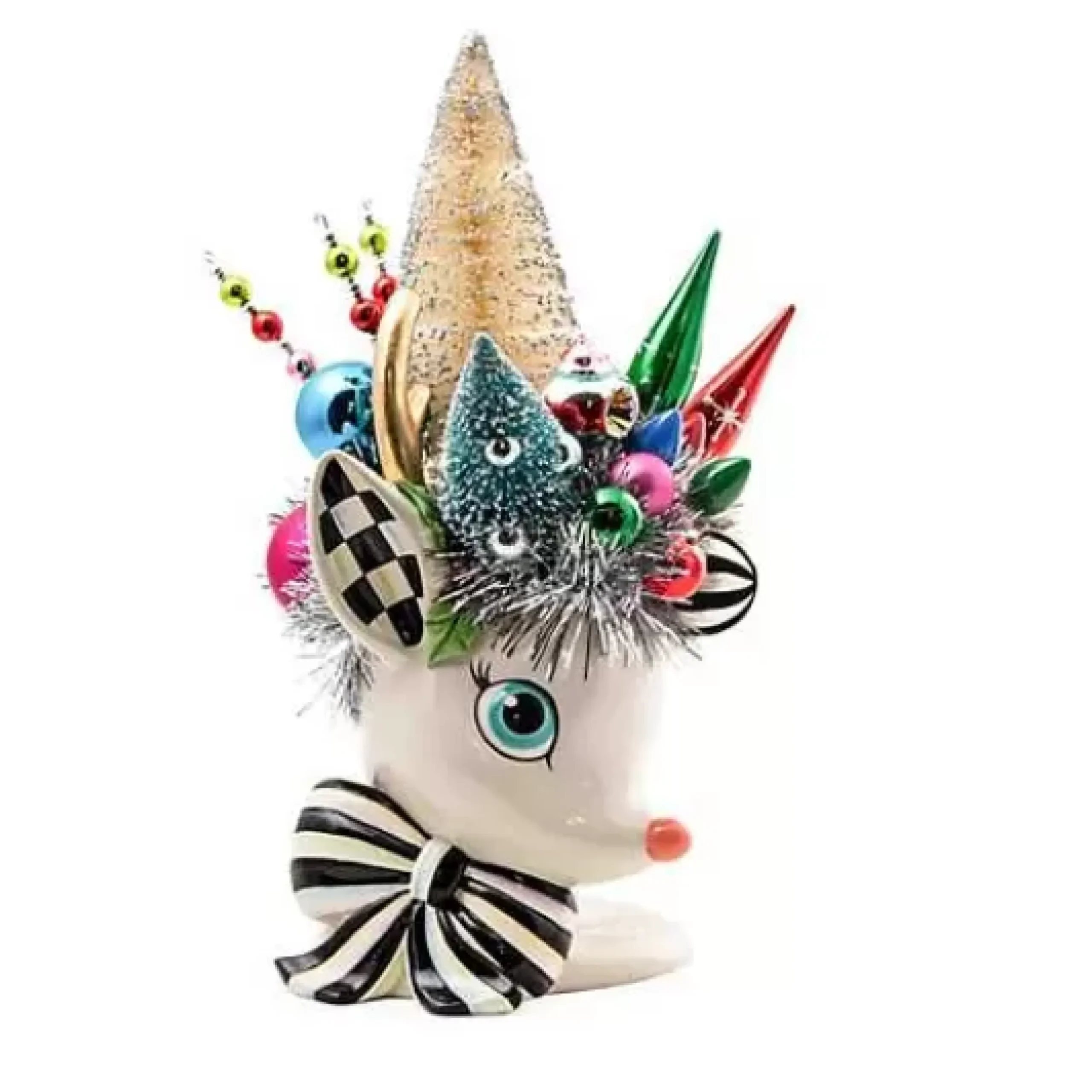 MacKenzie-Childs Granny Kitsch Deary Deer Centerpiece< Holiday|Room Accents