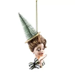 MacKenzie-Childs Granny Kitsch Lady Portrait Ornament< Holiday