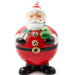 MacKenzie-Childs Granny Kitsch Santa Cookie Jar< Holiday|Room Accents