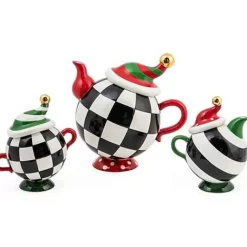 MacKenzie-Childs Granny Kitsch Tipsy Teapot< Holiday|Tea Kettles