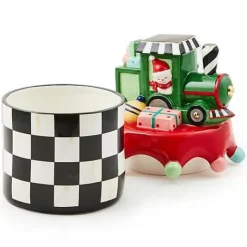 MacKenzie-Childs Granny Kitsch Train Lidded Dish< Holiday|Room Accents