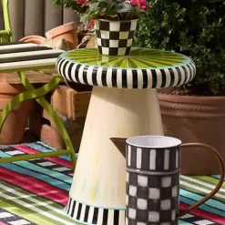 MacKenzie-Childs Green Large Outdoor Toadstool< Outdoor|Spring