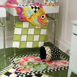 MacKenzie-Childs Happy Fish Bath Rug< Bath & Bath Accessories|Room Accents