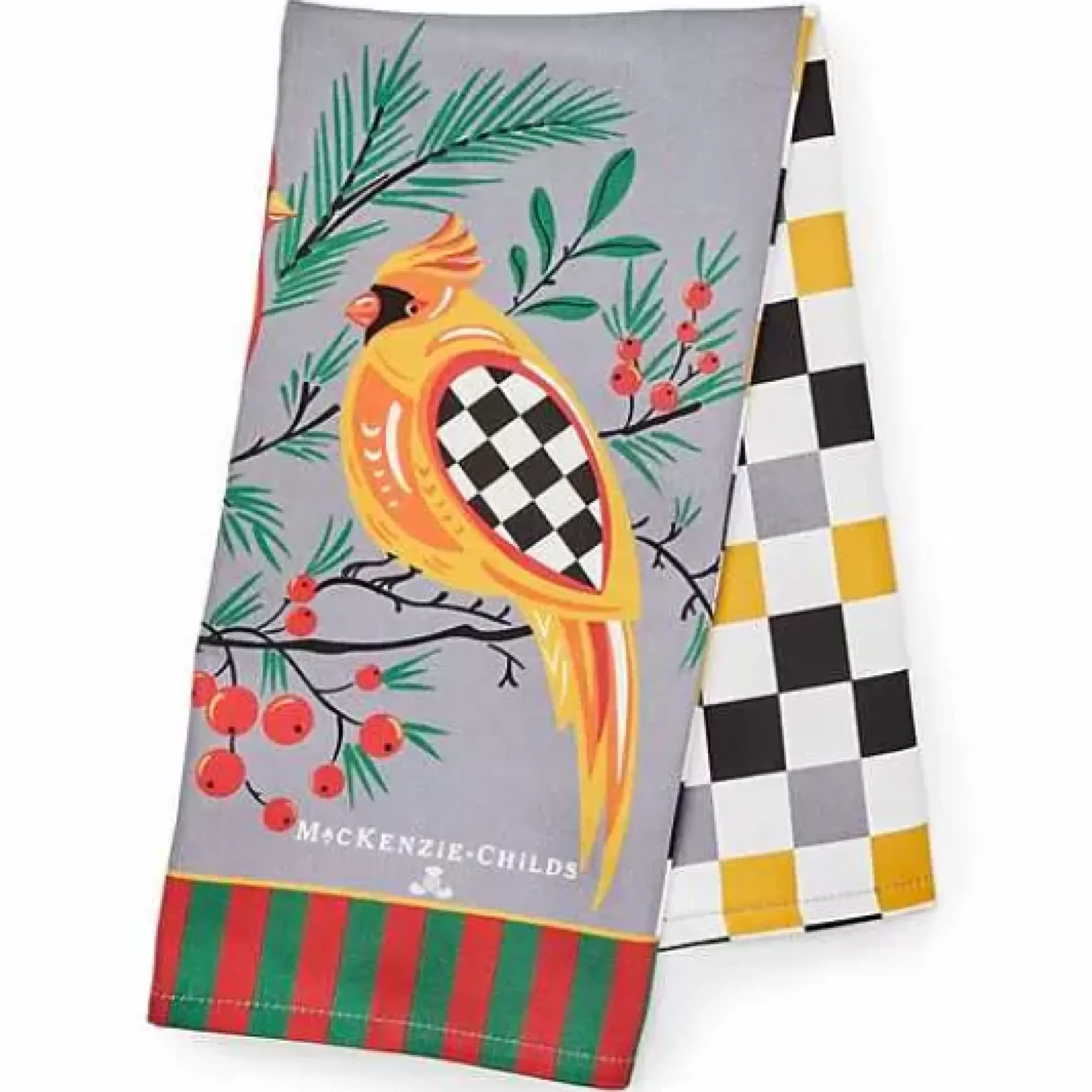 MacKenzie-Childs Holiday Cardinal Dish Towel< Holiday|Kitchen & Table Linens