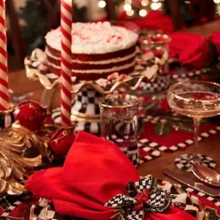 MacKenzie-Childs Holly Holiday Beaded Runner< Holiday|Table Accessories