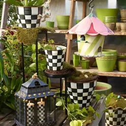 MacKenzie-Childs Hollyhock Birdhouse< Spring|Outdoor