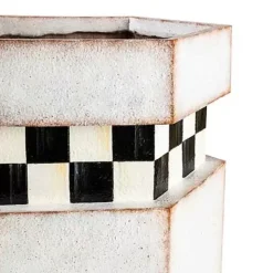 MacKenzie-Childs Honeycomb Outdoor Planter< Spring|Greenery & Florals