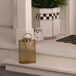 MacKenzie-Childs Honeycomb Small Tin Solar Lantern< Spring|The Fall Shop