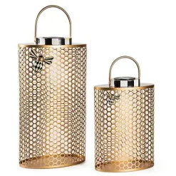MacKenzie-Childs Honeycomb Small Tin Solar Lantern< Spring|The Fall Shop