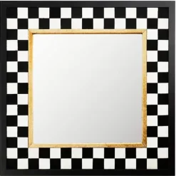 MacKenzie-Childs Hopscotch Check Square Wall Mirror< Room Accents