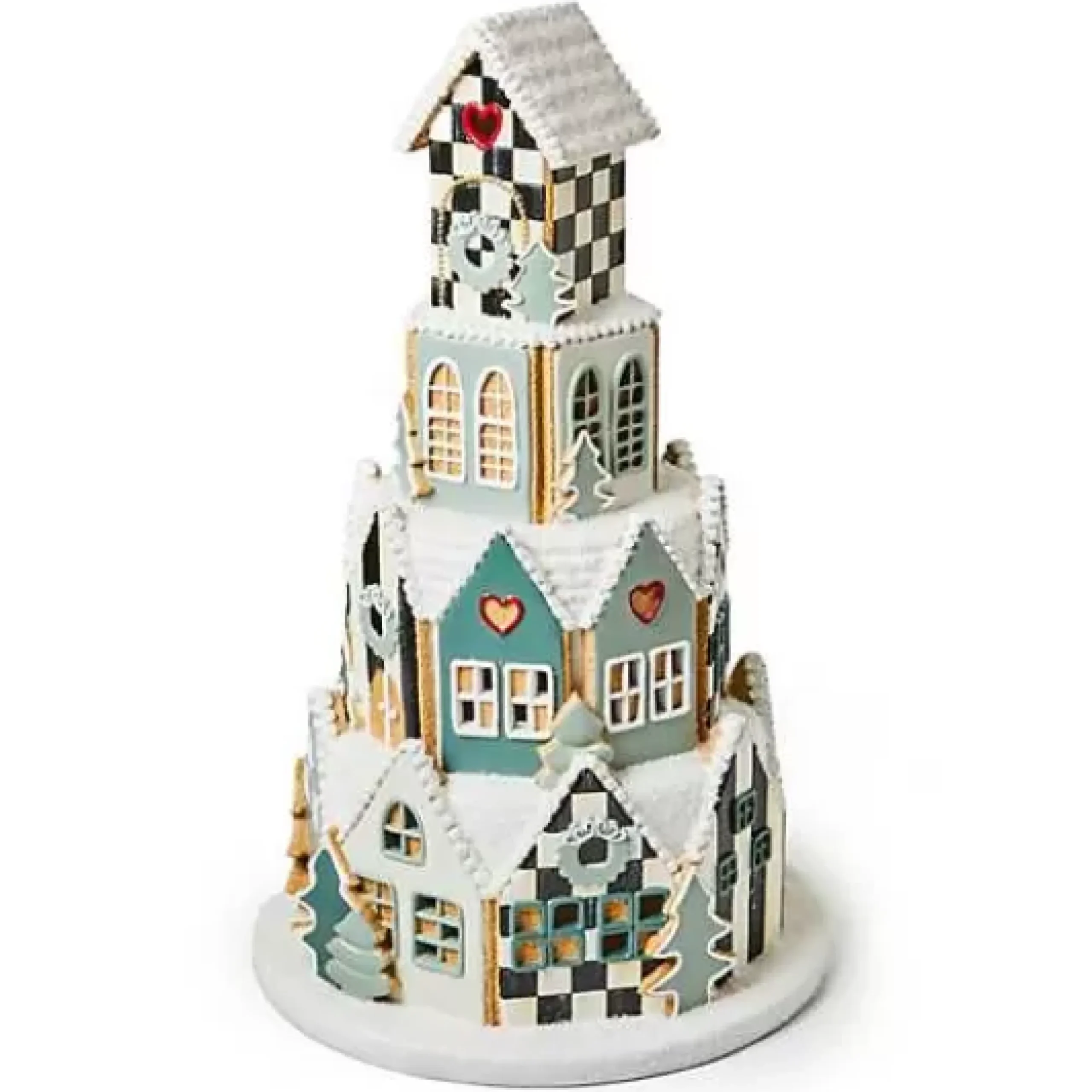 MacKenzie-Childs Illuminated Farmhouse Gingerbread Village< Holiday|Room Accents
