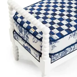 MacKenzie-Childs Indigo Villa Outdoor Bench< Outdoor|Spring